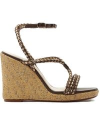 Alexandre Birman - Elba Braided Wedge Sandals - Lyst