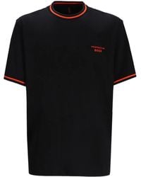 BOSS - X Porsche Contrast-Trim T-Shirt - Lyst