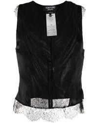 Tom Ford - Silk-satin Lace Camisole Top - Lyst