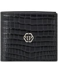 Philipp Plein - Logo-Detail Leather Wallet - Lyst