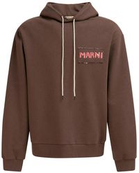 Marni - Hoodie Met Logopatch - Lyst
