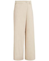 Brunello Cucinelli - Wide Leg Asymetrica Pants - Lyst