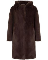 Herno - Faux-Fur Hooded Coat - Lyst