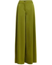 Essentiel Antwerp - Ixie Pleated Satin-Effect Palazzo Pants - Lyst