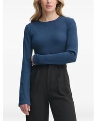 Gestuz - Logo-Embroidered Long-Sleeved T-Shirt - Lyst