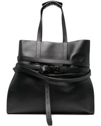 Moschino - Leather Tote Bag - Lyst