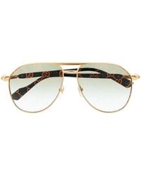 Gucci - Pilot-Frame Tinted Sunglasses - Lyst