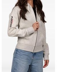 PODHIO - Hoodie Met Logoprint En Rits - Lyst