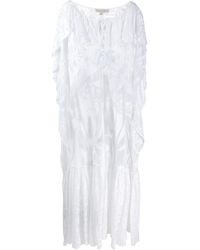 Emilio Pucci Kaftan Met Bloemenprint - Wit