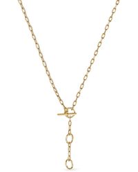David Yurman - 18Kt Dy Madison Three Ring Chain Necklace - Lyst