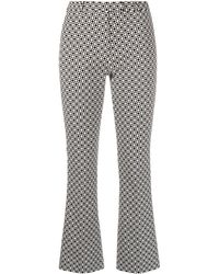 Max Mara - Geometric-jacquard Tailored Trousers - Lyst