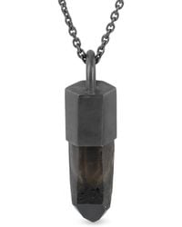 Parts Of 4 - Halsketting Met Geoxideerd Sterling Zilver En Rookkwarts - Lyst