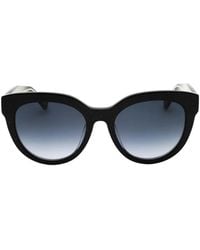 Kate Spade - Brea Glitter Round-Frame Sunglasses - Lyst