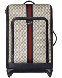Gucci GG Supreme Four Wheel Carry On Suitcase - Brown Luggage and Travel,  Handbags - GUC1337325