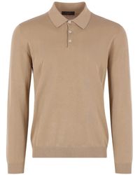 Zanone - Long-Sleeve Polo Sweater - Lyst
