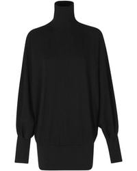 DARKPARK - High-Neck Batwing-Sleeve Top - Lyst