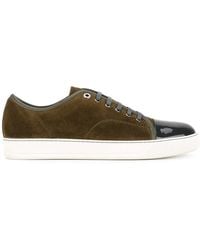 Lanvin - Patent Toe Low Top Sneakers - Lyst