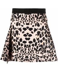 Roberto Cavalli - Cheetah-print Mini Skirt - Lyst