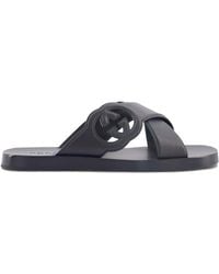 Gucci - Interlocking G Slide Sandal - Lyst