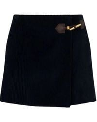 Moschino - Buckle-Wrap Mini Skirt - Lyst