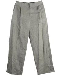 Amomento - Pleated Wide-Leg Trousers - Lyst