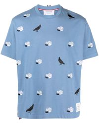 Thom Browne - Rose & Raven Cotton T-shirt - Lyst