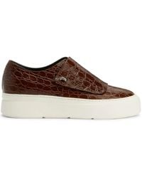 Giuseppe Zanotti - Mike Crocodile-Embossed Monk Shoes - Lyst