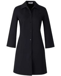 Jil Sander - Button-Up Single-Breasted Coat - Lyst