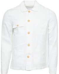 120% Lino - Linen Shirt Jacket - Lyst