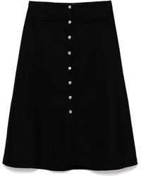Maison Kitsuné - Snaps Midi-Rok - Lyst