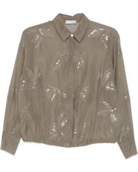 Panicale - Blouse À Sequins - Lyst