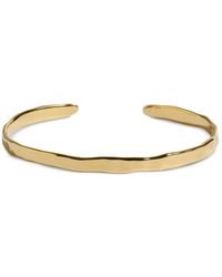 Monica Vinader - Siren Muse Hammered-Effect Cuff Bracelet - Lyst