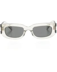 Saint Laurent - 660 Sonnenbrille Mit Eckigem Gestell - Lyst
