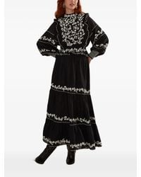 FARM Rio - Embroidered Ruffled Top - Lyst