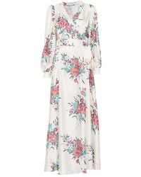 Raquel Diniz - Aurora Floral-Print Silk-Satin Maxi Dress - Lyst