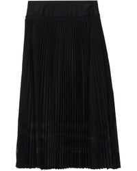 3.1 Phillip Lim - Midi Lace-Trim Pleated Skirt - Lyst