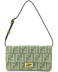 Fendi - Ff Jacquard Shoulder Bag - Lyst