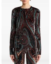 Etro - Jersey En Jacquard Con Motivo De Cachemira - Lyst