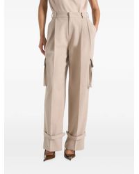 Manière De Voir - Danielle Tailored Pleated Cargo Trousers - Lyst