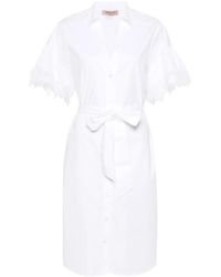 Twinset - レーストリム シャツドレス - Lyst