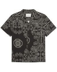 Les Deux - Paisley-Print Short-Sleeve Shirt - Lyst