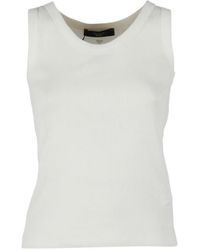Weekend by Maxmara - Geribbelde Top - Lyst