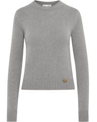 Oscar de la Renta - Knot-Detail Mock-Neck Sweater - Lyst