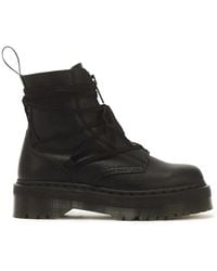 Dr. Martens - Jarrick Ii Lace-Up Zipped Calf Leather Boots - Lyst