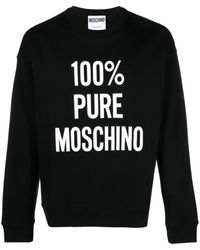 Moschino - Sweatshirt mit Slogan-Print - Lyst
