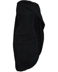 Alexander Wang - Robe Mi-Longue Drapée À Design Asymétrique - Lyst