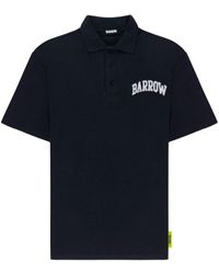 Barrow - Logo-print Cotton Polo Shirt - Lyst