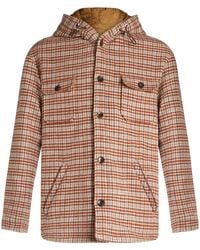Etro - Tartan-Check Hooded Shirt Jacket - Lyst