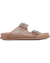Le Silla - Crystal-Embellished Slides - Lyst