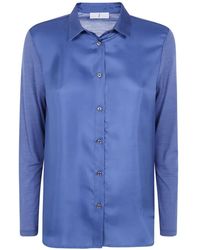 Whyci - Panelled Long-Sleeve Shirt - Lyst